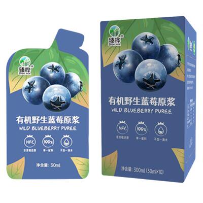 有机认证有机野生蓝莓原浆无添加