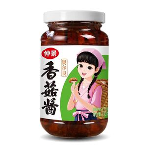 仲景香菇酱拌饭拌面蘑菇酱下饭菜夹馍配粥炒饭菌菇酱料即食原味