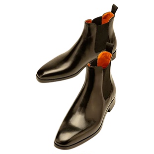 【跑车楦】chioryn青润切尔西靴子男士真皮马丁靴中帮户外靴皮鞋