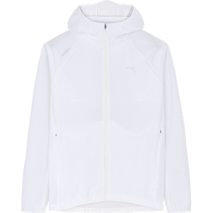 安踏空气甲LT丨薄款梭织户外轻质外套女款防风白色风衣162425601