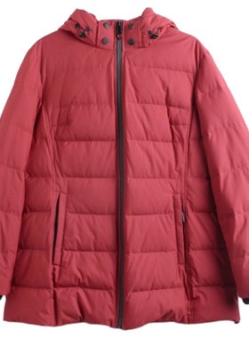 胖太太羽绒服连帽宽松保暖