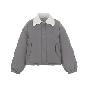 wanatry短款90绒白鸭绒羽绒服正反两穿冬季新款女装暖和外套上衣