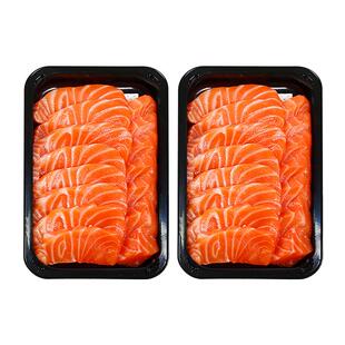 法罗群岛冰鲜三文鱼新鲜刺身生鱼片中段冰鲜刺身海鲜200g*2