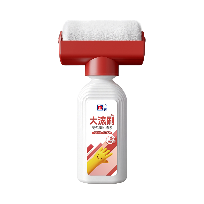 立邦滚筒漆墙面修复白色腻子自刷