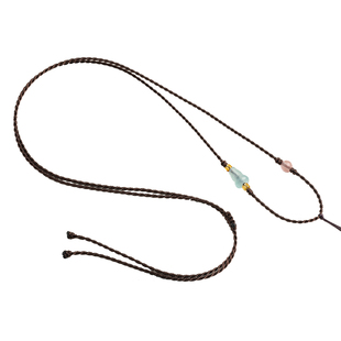 高端超细黄金项链绳翡翠吊坠挂绳高级女款编绳高级玉石和田玉绳子