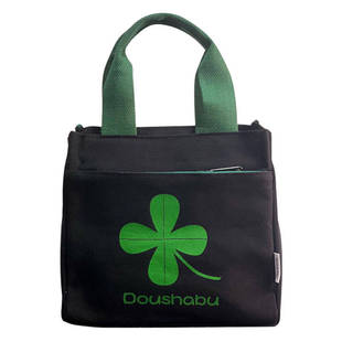 日式环保帆布手提包饭盒袋子上班族通勤带饭便当包学生便携手拎袋