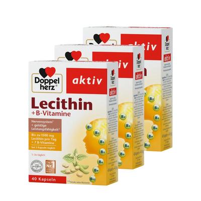 德国双心大豆卵磷脂胶囊保养血管辅助40粒*3