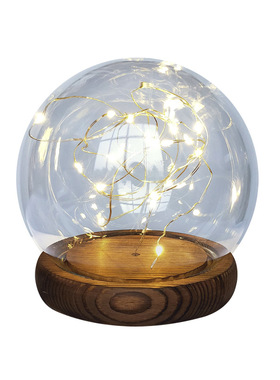 玻璃罩复古节日小礼品摆件永生花