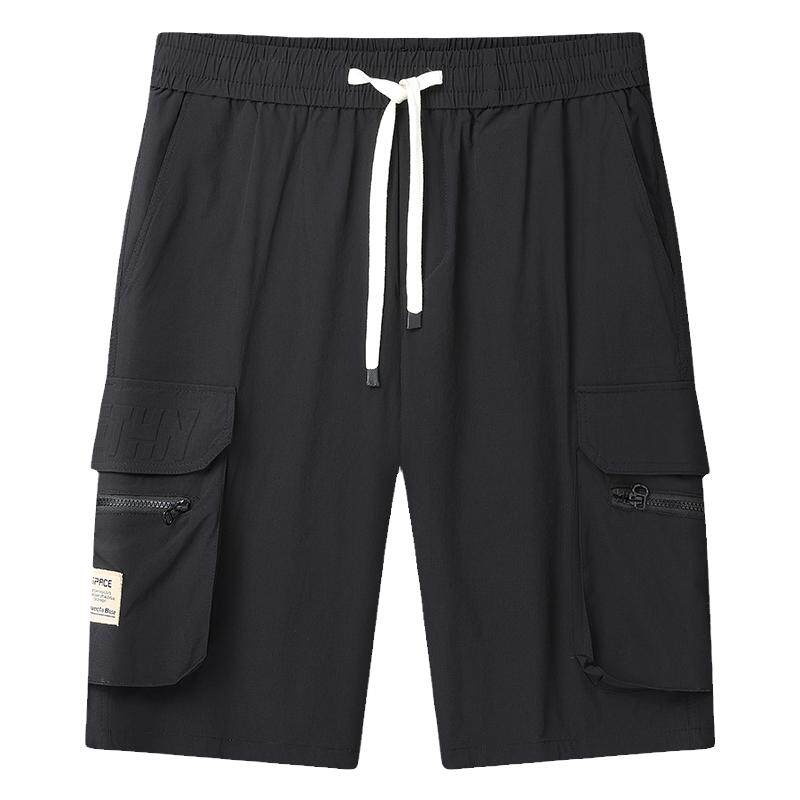 肥佬夏季宽松工装五分裤多口袋