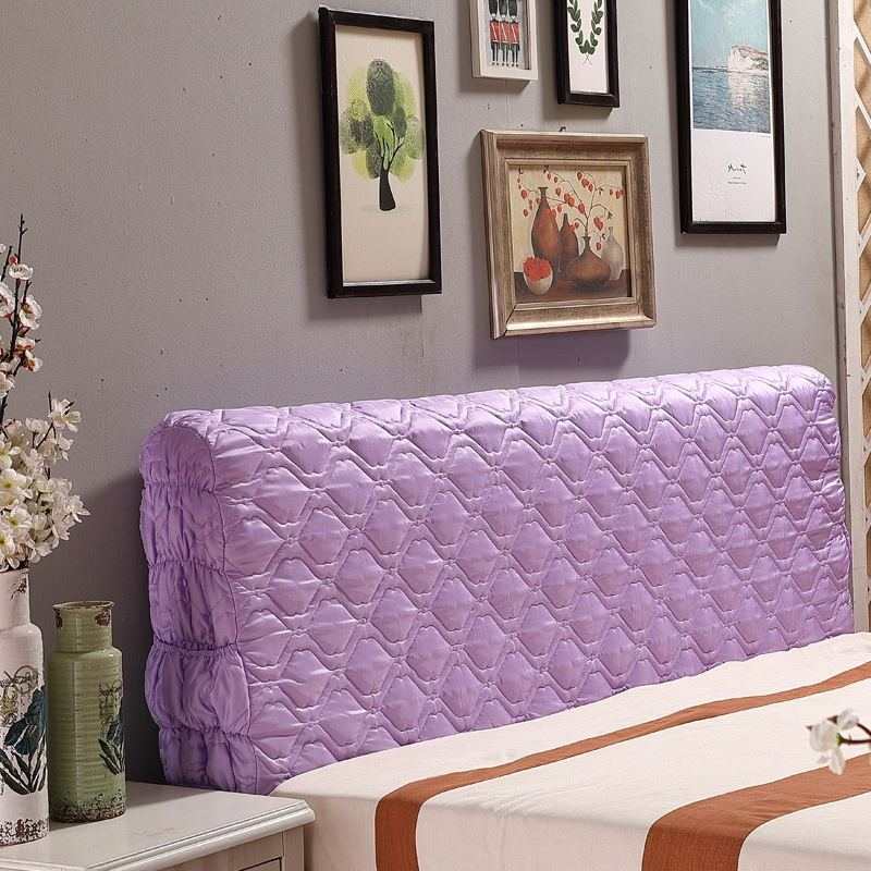 双面丝质床头罩单件加厚全包 皮床防尘罩 欧式弧形夹棉床头套