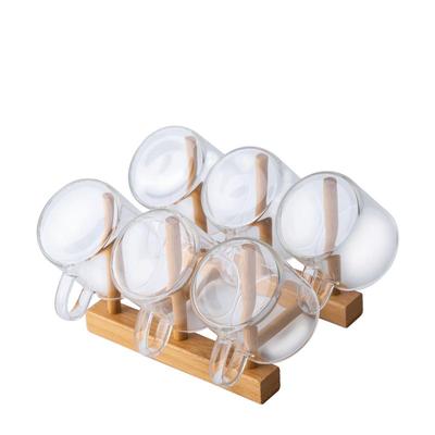 玻璃小茶杯家用功夫套装透明水杯