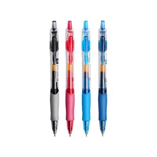 真彩大容量中性笔签字笔黑色笔教师批改学生专用红色碳素按动水笔