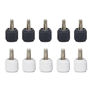 电脑机箱盖侧板手拧螺丝6#32英制圆形塑胶头手扭锁紧螺钉3.5粗牙