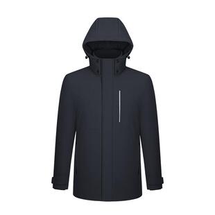 【白鹅绒】金利来GY三防羽绒服男秋冬连帽加厚保暖户外外套上衣男