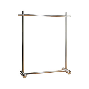 服装店展示架落地加粗不锈钢式挂衣架男女装店中岛陈列道具货架