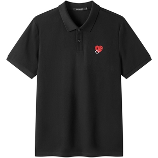 gxg.jeans男装 多色趣味绣花时尚翻领短袖Polo衫t恤 25年夏新品