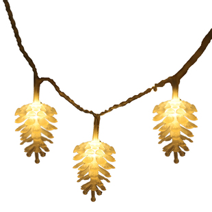 装饰品氛围灯场景布置圣诞树发光装饰灯松果彩灯闪灯串灯挂件挂饰