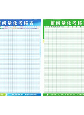 量化考核表墙贴定制自带胶可擦写
