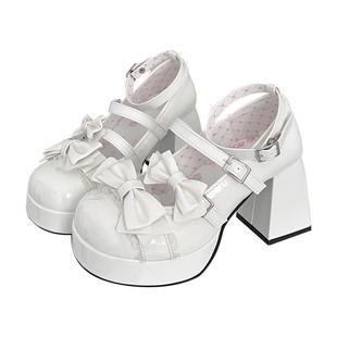 清仓不补  原创珍妮公主lolita高跟鞋优雅可爱粗跟甜美玛丽珍鞋