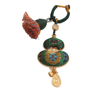 批发名家非遗宋锦葫芦挂件手机挂件纯手工挂件包包挂车挂双面葫芦