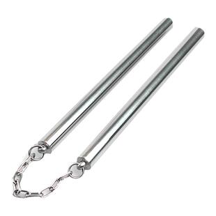 不锈钢双节棍双截棍双节棍平头圆头二节棍实战防滑两节棍初学训练