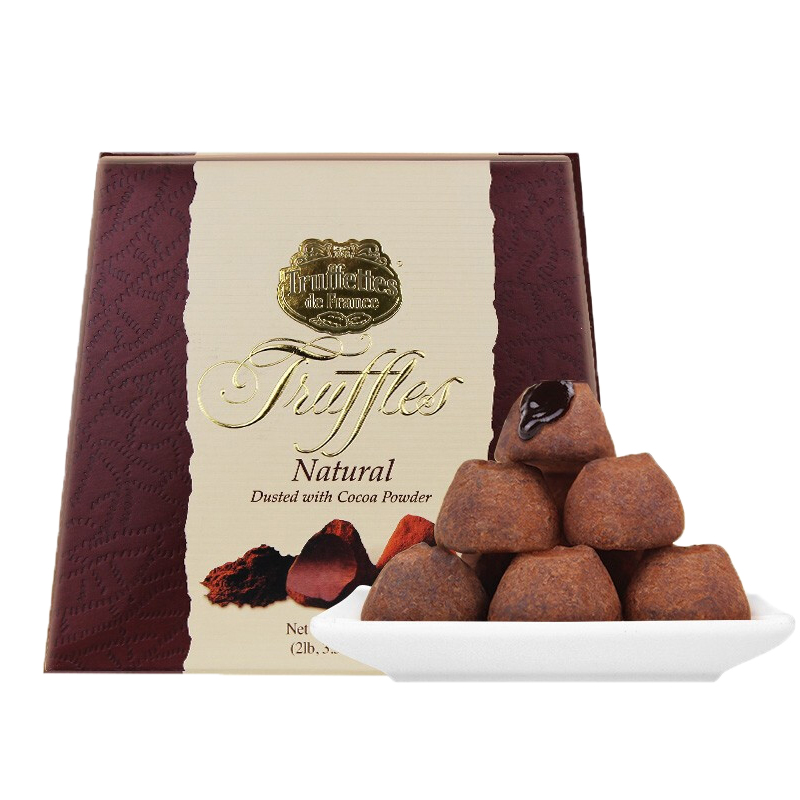 法国Truffles黑松露巧克力进口可可脂吃货零食送女友礼盒装1000g