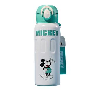 迪士尼儿童保温杯小学生上学专用吸管水杯直双饮口316水壶男女孩