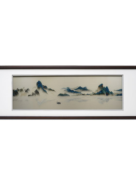 刺绣画苏绣成品挂画千里江山客厅