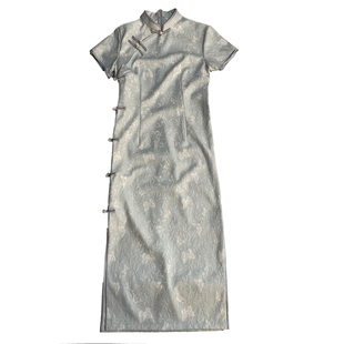 花落新中式改良旗袍国风2025新款素雅小清晰年轻款少女春夏季日常