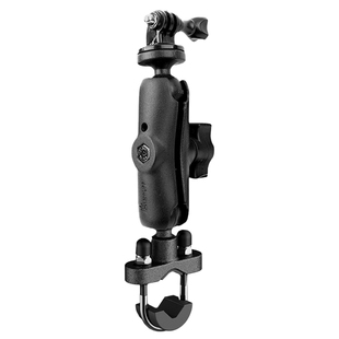 五匹摩托车运动相机支架通用小蚁山狗大疆360全景云台固定架配件