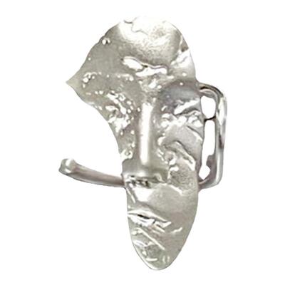 半人脸面具戒指开口银冷淡风中性