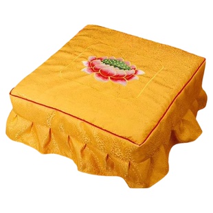 加厚刺绣莲花拜垫套 拆洗套 跪垫保护套 包邮礼佛禅垫套优质精品