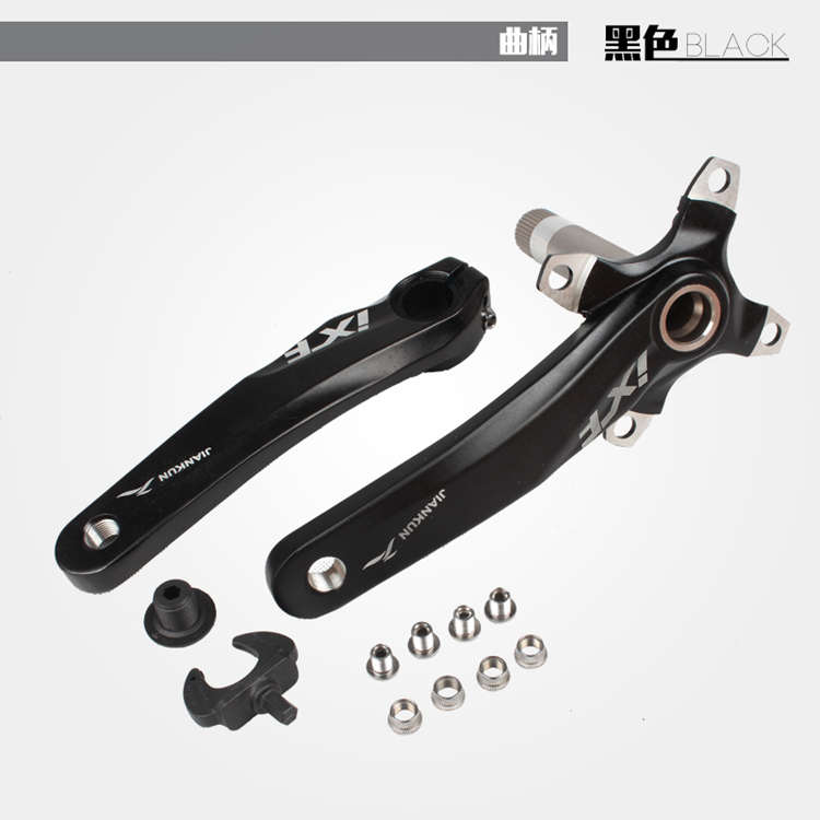 健坤IXF山地车中空一体牙盘曲柄改装单盘 9S 10/11速32T34T36T42T