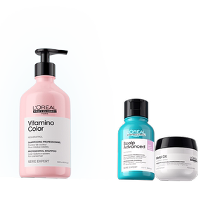 【年货速达】欧莱雅PRO沙龙染后固色锁色护色蜜桃瓶洗发水