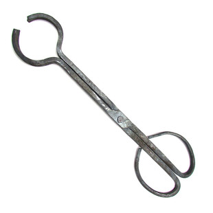 铁匠手工锻打钳圆口钳宽口铝锭钳火钳打铁钳手工玻璃保温杯夹热钳