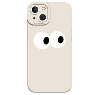 大眼睛手机壳适用苹果15情侣16/iphone14promax搞怪13趣味12mini简约11新款x小众8plus不会撞壳17男xs女7硅胶