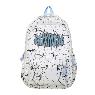 书包美式高街2025新款超火今年流行背包高中初中女生混的人双肩包