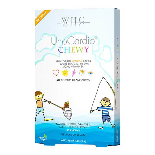 WHC小超人dha鱼油咀嚼布丁omega3儿童补3岁以上脑增强学生记忆力
