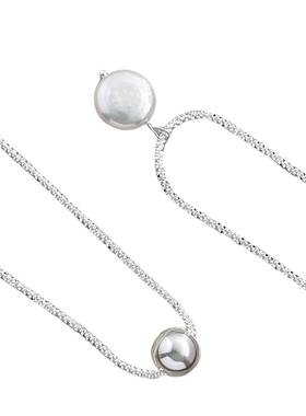 天然珍珠925纯银女生冷淡风项链