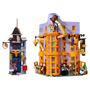 中国积木76422哈利波特韦斯莱魔法把戏坊屋双子笑话商店拼装玩具