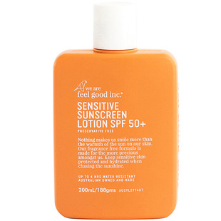 澳洲feelgood大橙瓶防晒霜菲古诗身体防晒乳隔离霜防水防汗菲古思