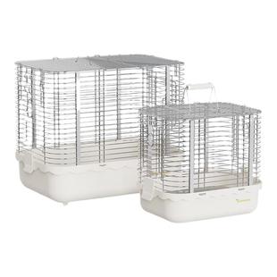 优嗖鹦鹉枫林304不锈钢外带笼横线大空间玄凤手提笼鸟笼运输笼