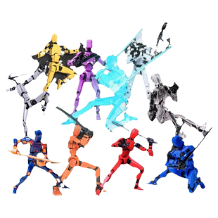 网红爆款儿童变形机器人玩具男孩3d打印可动人偶合体金刚男童男生