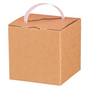 牛皮瓦楞纸包装盒正方体空白盒子简约纯色陶瓷茶具工艺品纸盒方形