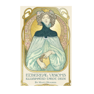 进口正版缥缈塔罗牌桌游烫金全套 Ethereal Visions Tarot 卡罗牌