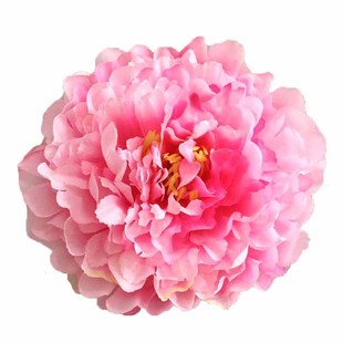 头戴花朵发饰古装旗头超大牡丹头花布艺影视造型舞台表演道具饰品