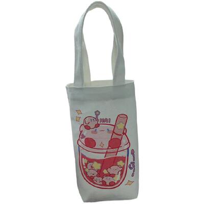 便携帆布袋杯套手提帆布收纳杯套