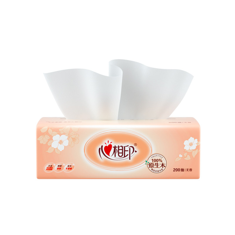 心相印家用实惠装大规格原浆抽纸