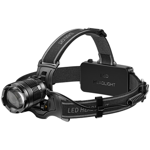 头灯2025新款强光超亮头戴式户外感应变焦激光大容量超长续航夜钓