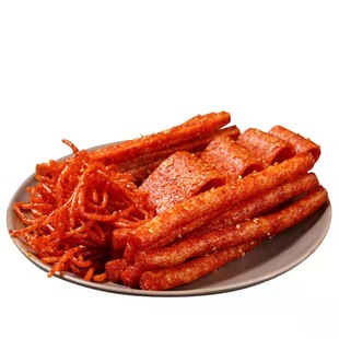 思乡山魔鬼辣条网红爆款辣丝辣片组合休闲小吃面筋怀旧零食变态辣